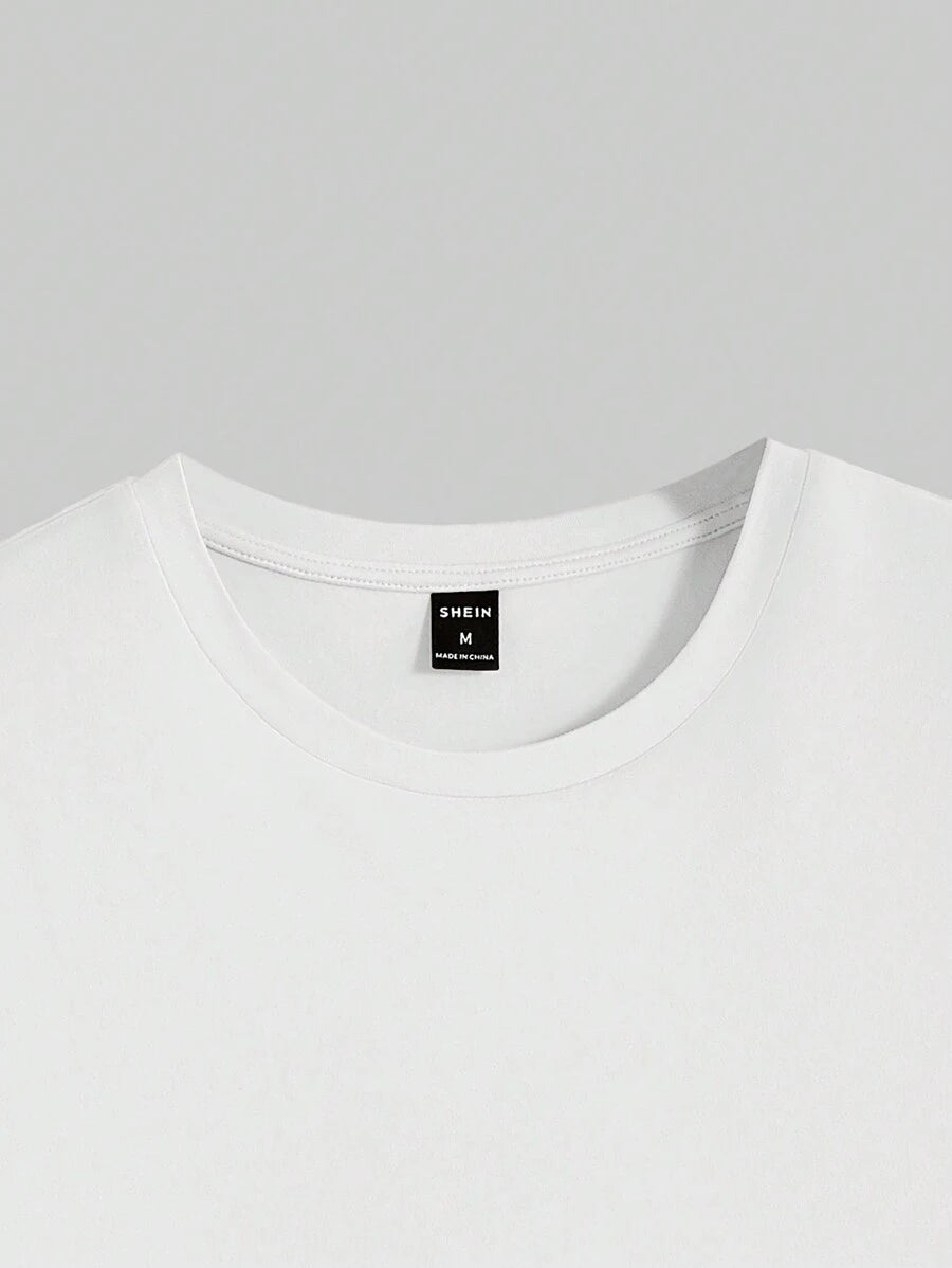 Men's Casual Short Sleeve Knitted T-Shirt