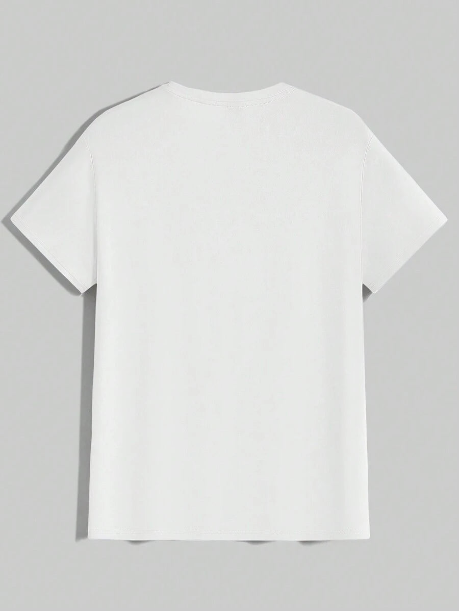 Men's Casual Short Sleeve Knitted T-Shirt