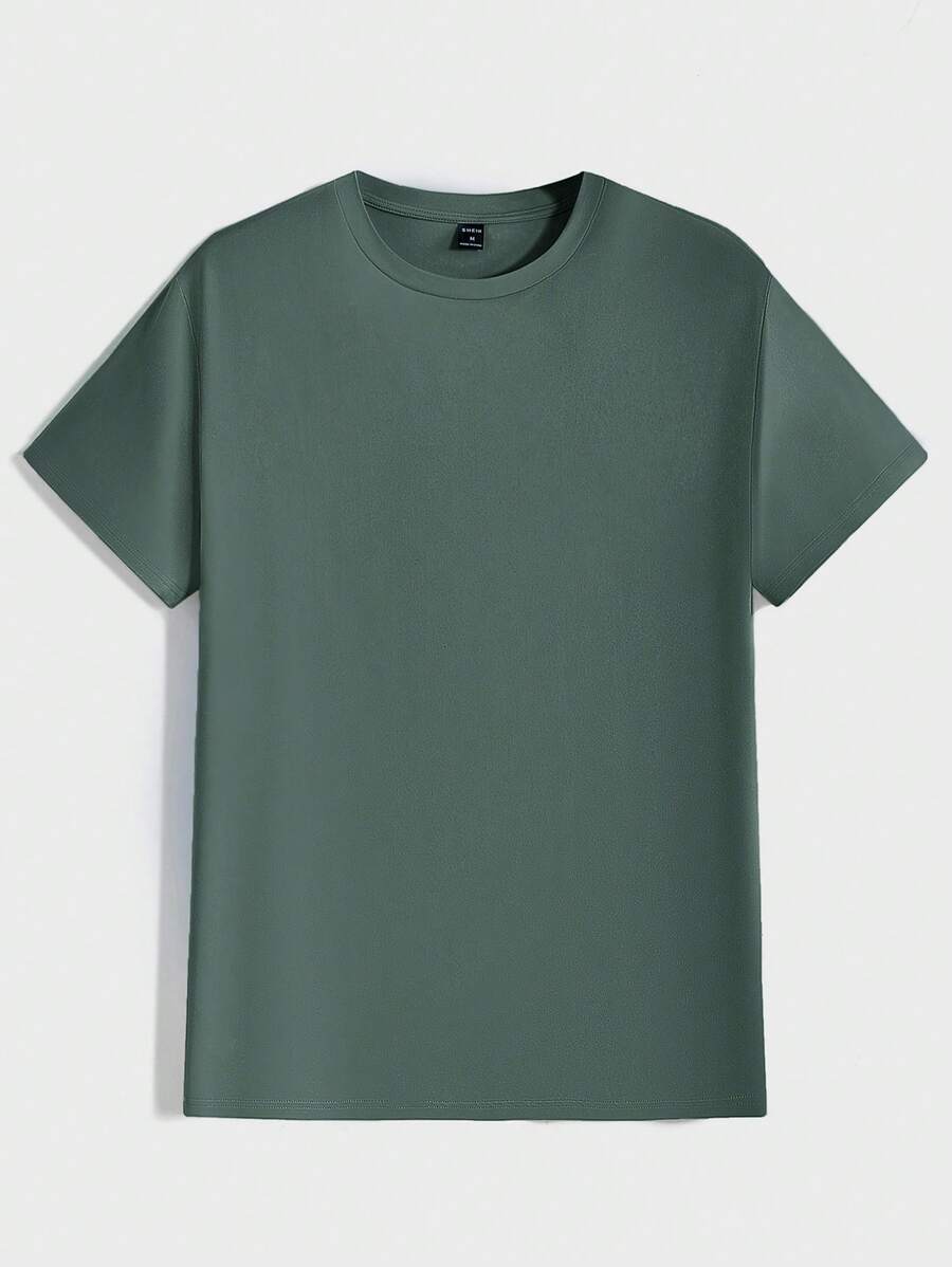 Men's Casual Short Sleeve Knitted T-Shirt