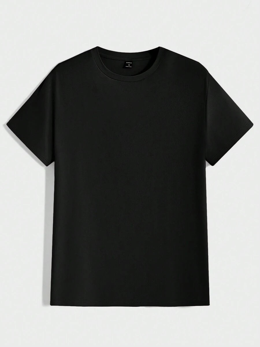 Men's Casual Short Sleeve Knitted T-Shirt