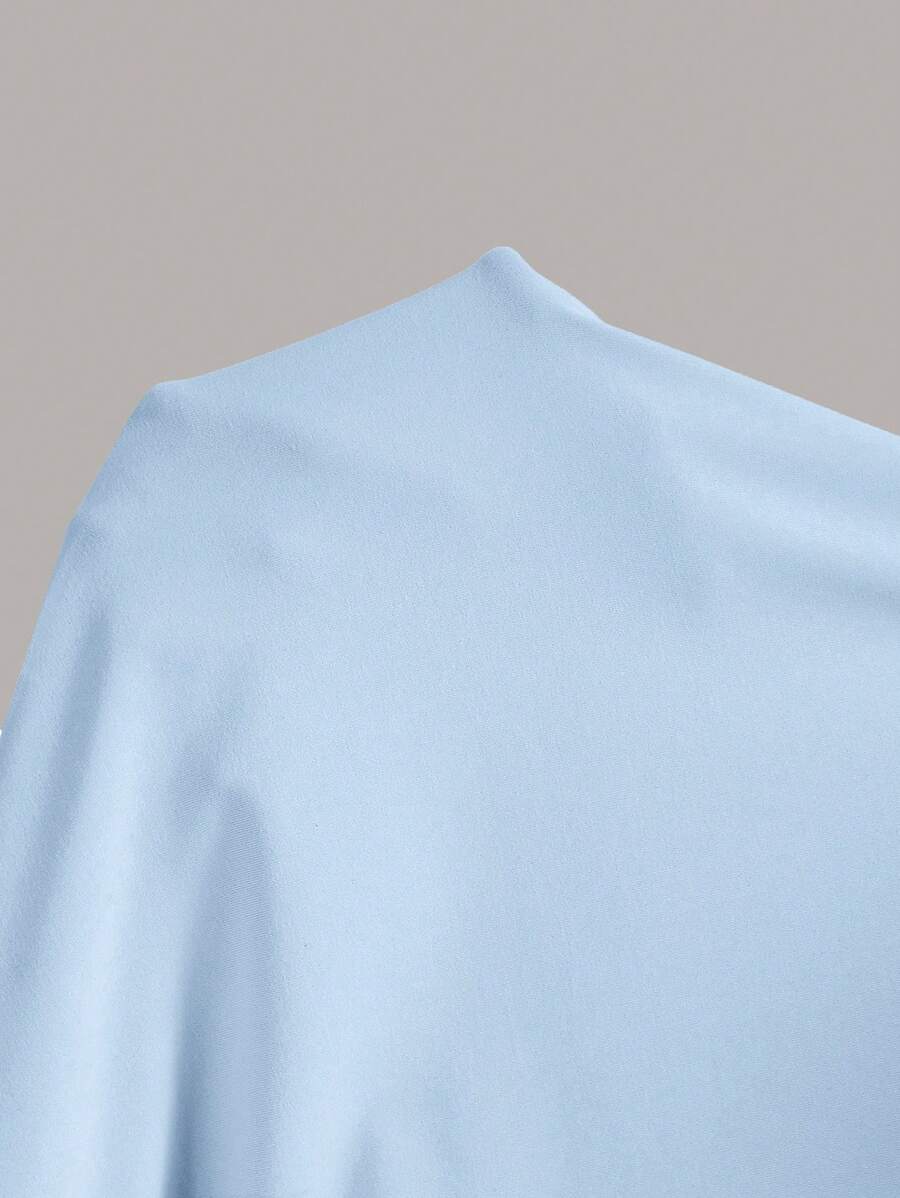 Summery plain tank dress with gathered waist