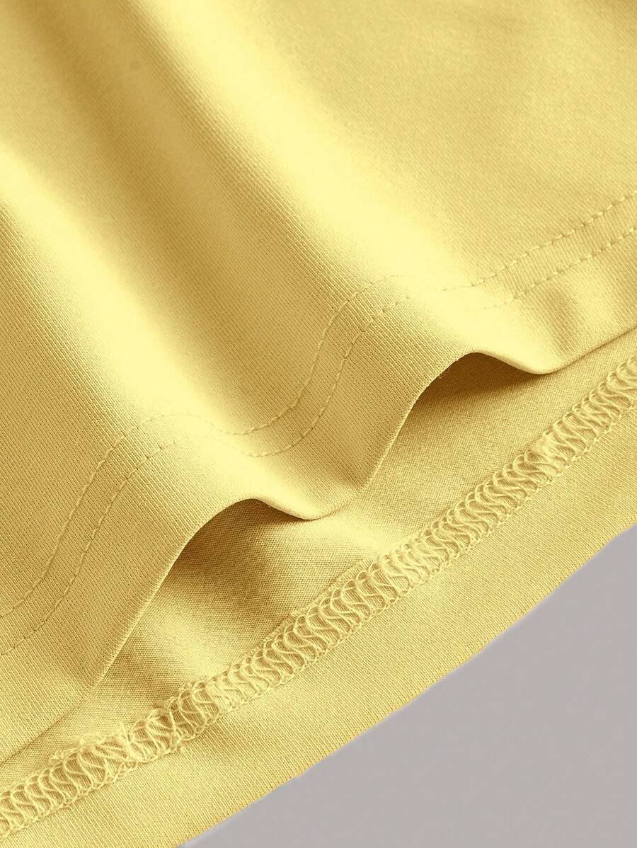 Summery plain tank dress with gathered waist