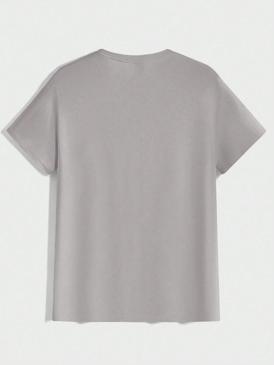 Men's Casual Short Sleeve Knitted T-Shirt