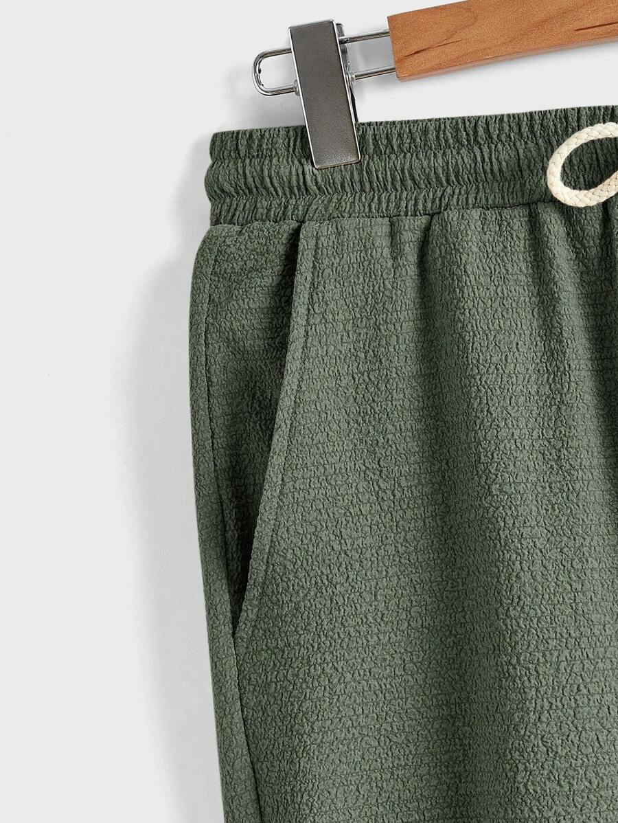 Men's Summer Set – Textured Top & Shorts