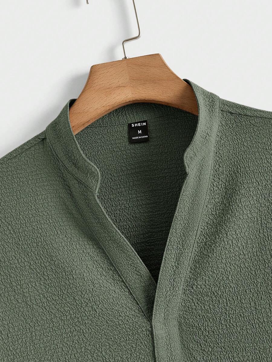 Men's Summer Set – Textured Top & Shorts