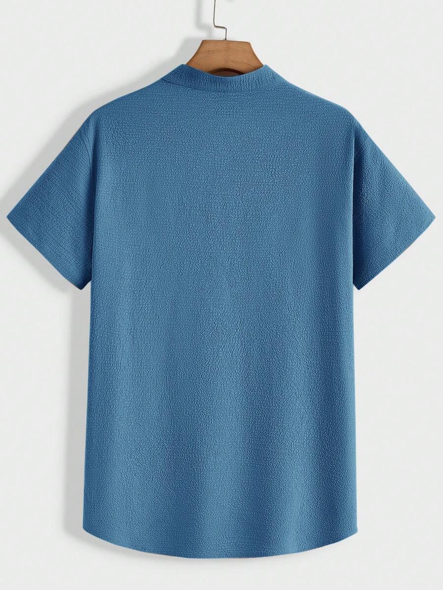 Men's Summer Set – Textured Top & Shorts