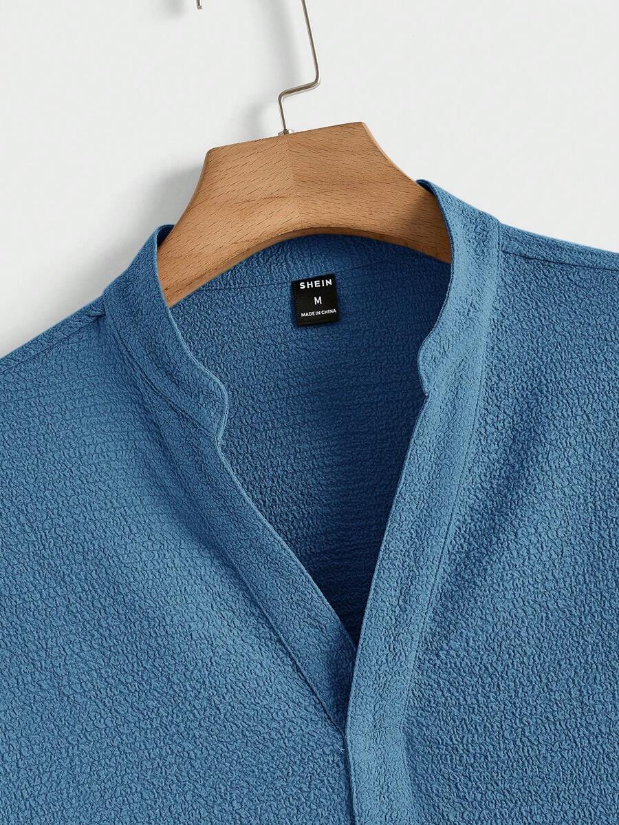 Men's Summer Set – Textured Top & Shorts