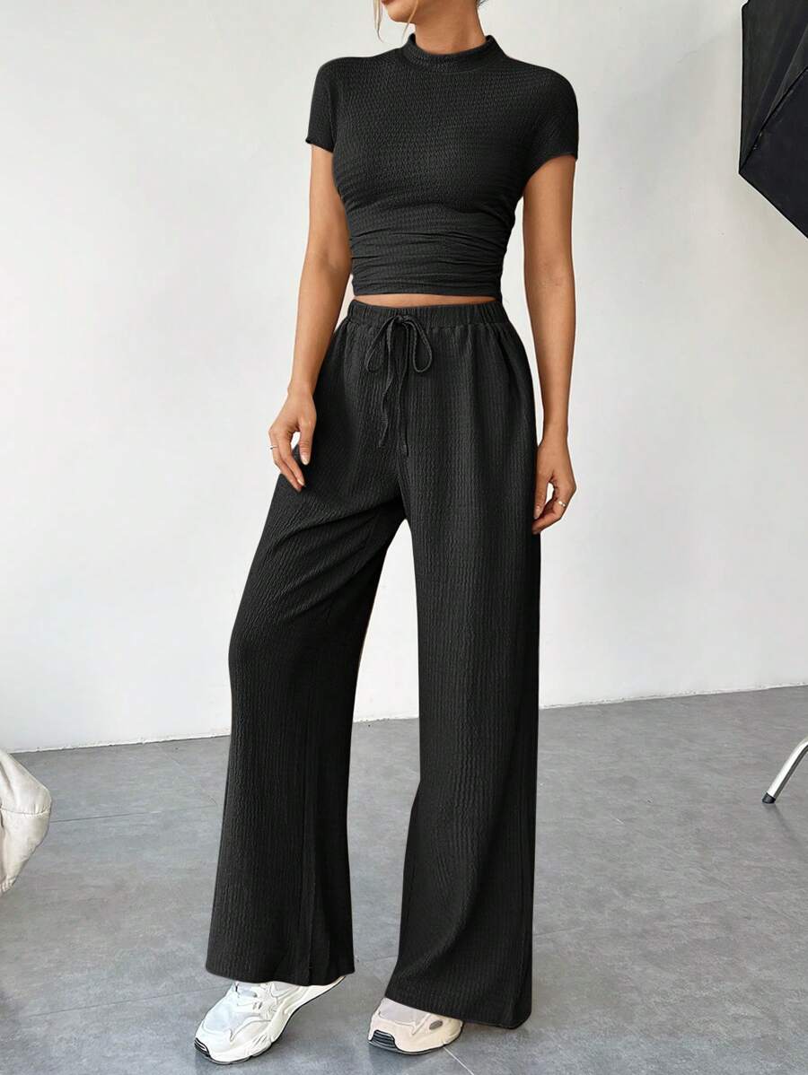 Women's Chic Set – High Neck Top & Pants