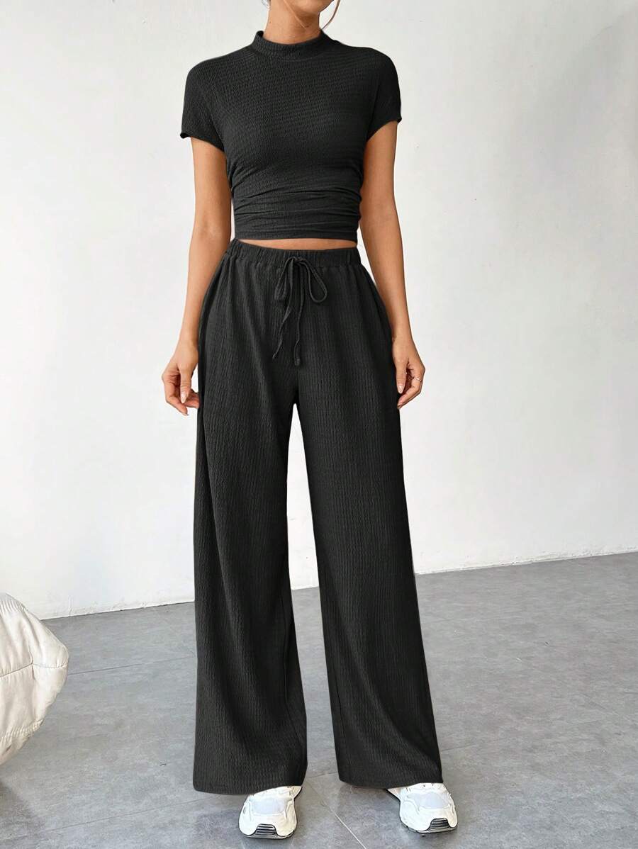 Women's Chic Set – High Neck Top & Pants