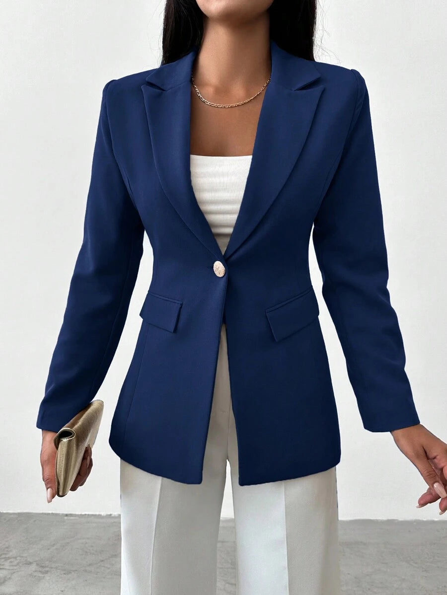 Women's Blazer with Notched Collar and Single Button - Limited Edition Autumn 2025