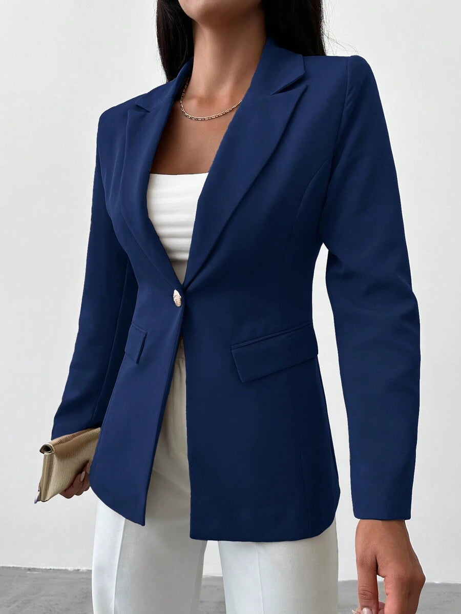 Women's Blazer with Notched Collar and Single Button - Limited Edition Autumn 2025