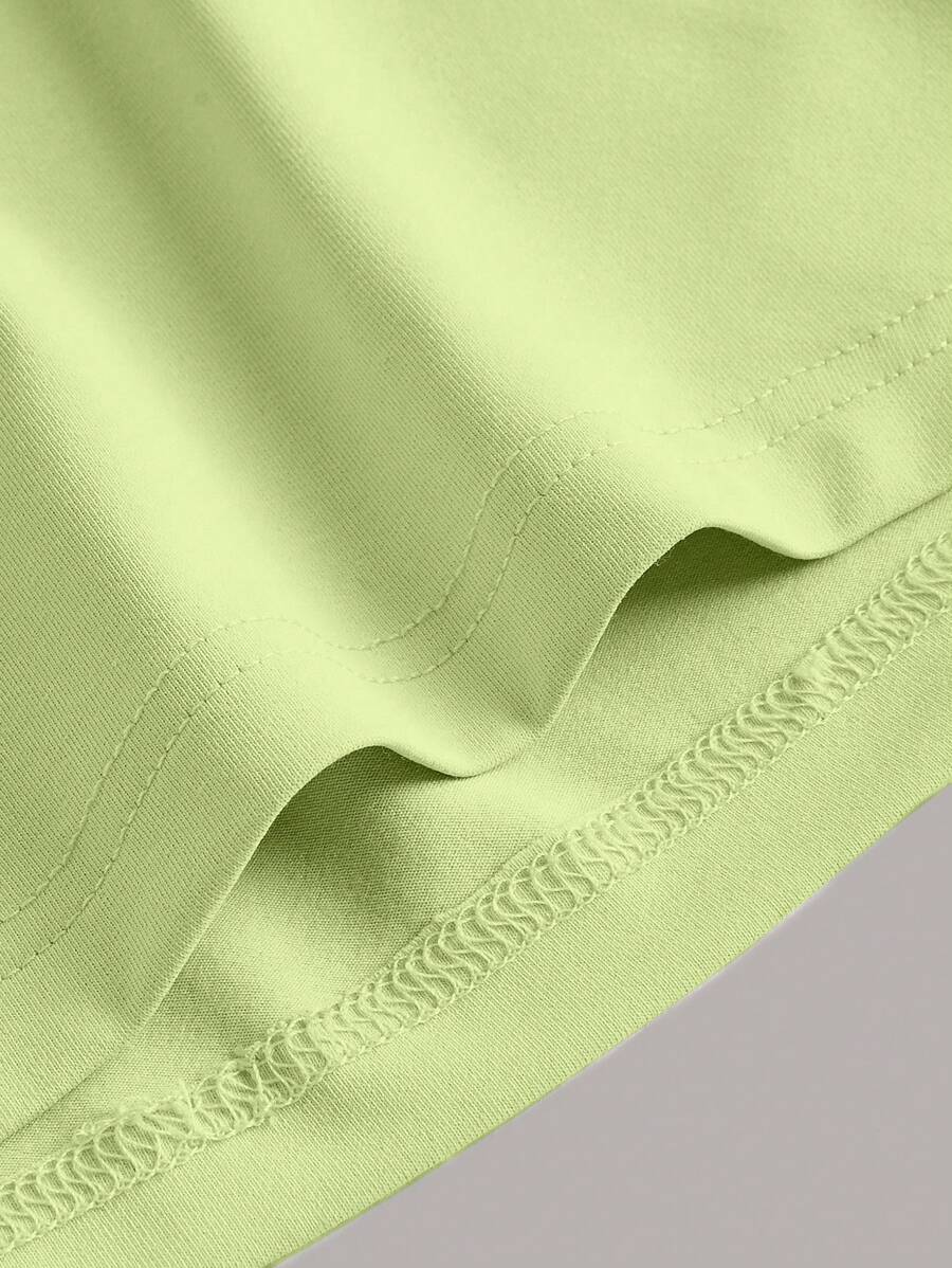 Summery plain tank dress with gathered waist