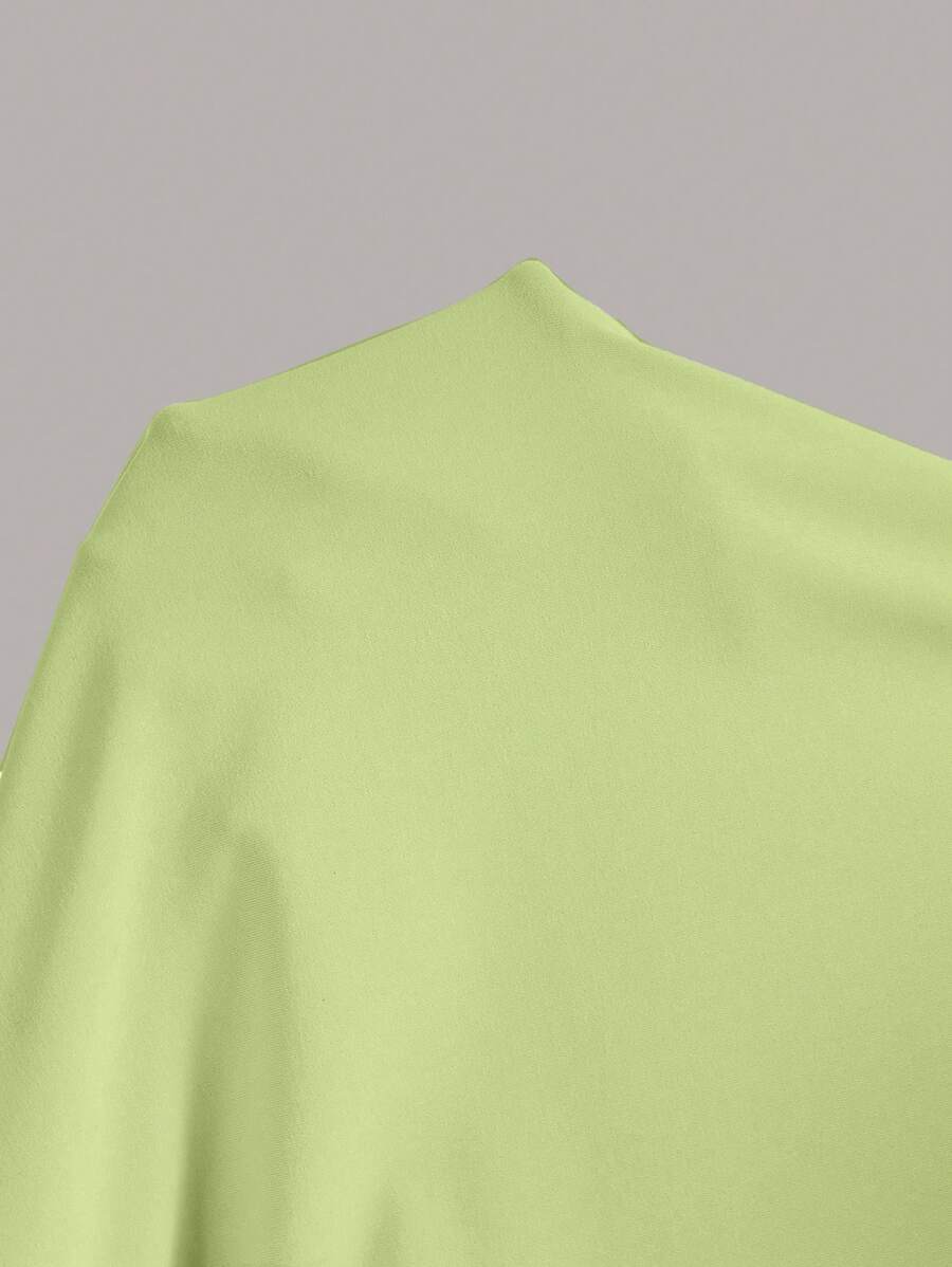 Summery plain tank dress with gathered waist