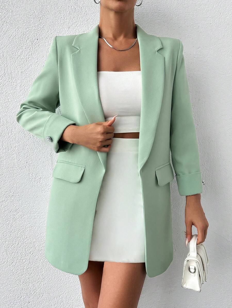 Elegant Women's Jacket with Slim Lapels