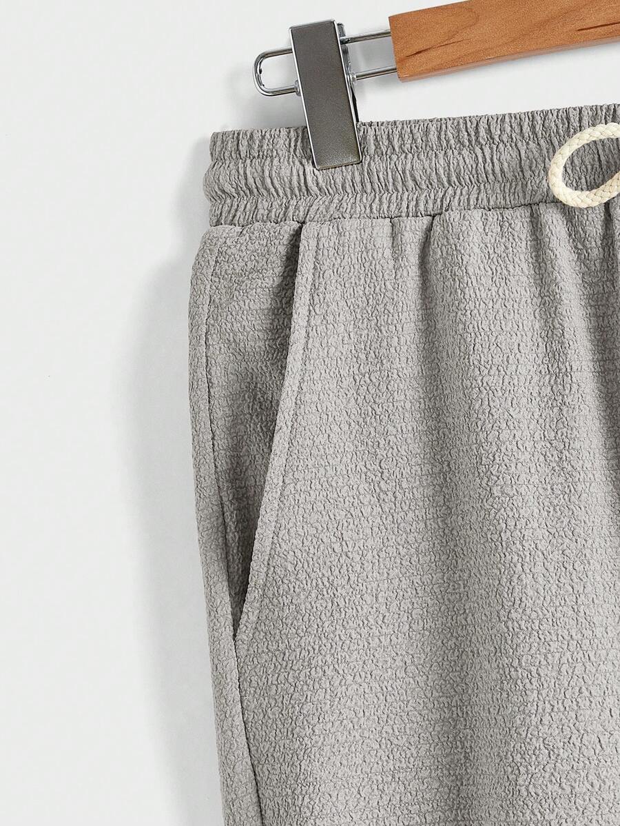 Men's Summer Set – Textured Top & Shorts