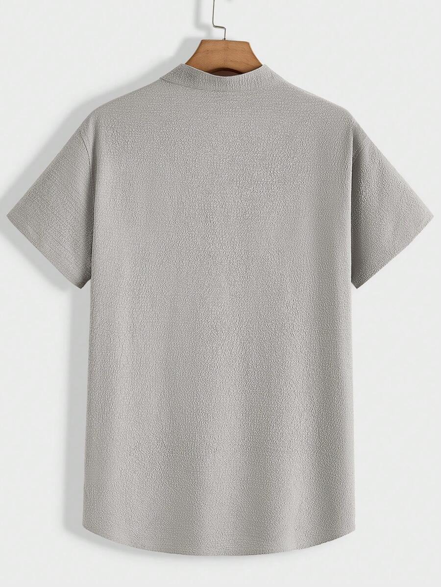 Men's Summer Set – Textured Top & Shorts