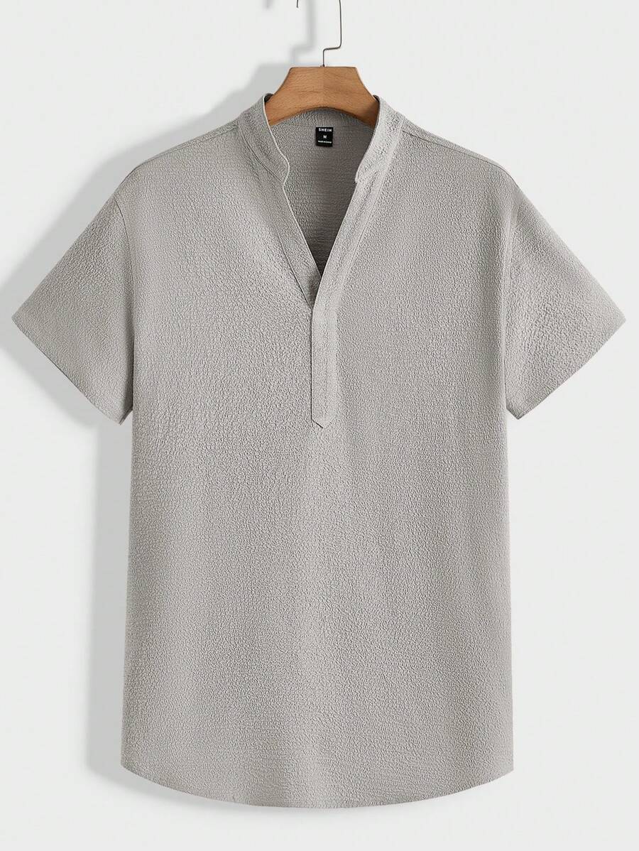 Men's Summer Set – Textured Top & Shorts