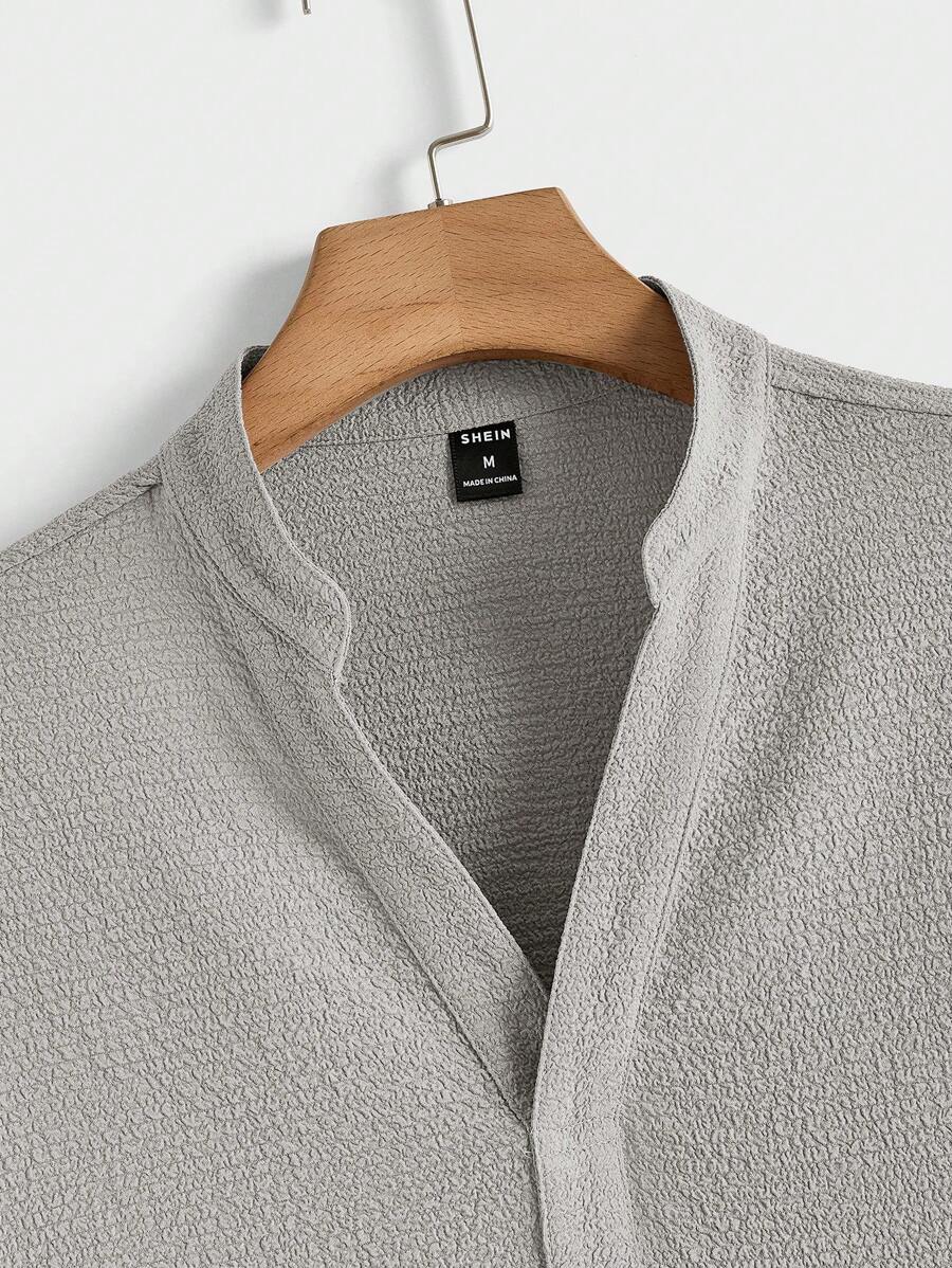 Men's Summer Set – Textured Top & Shorts