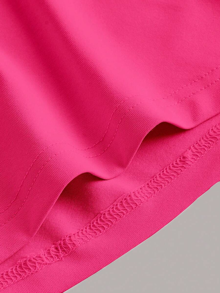 Summery plain tank dress with gathered waist