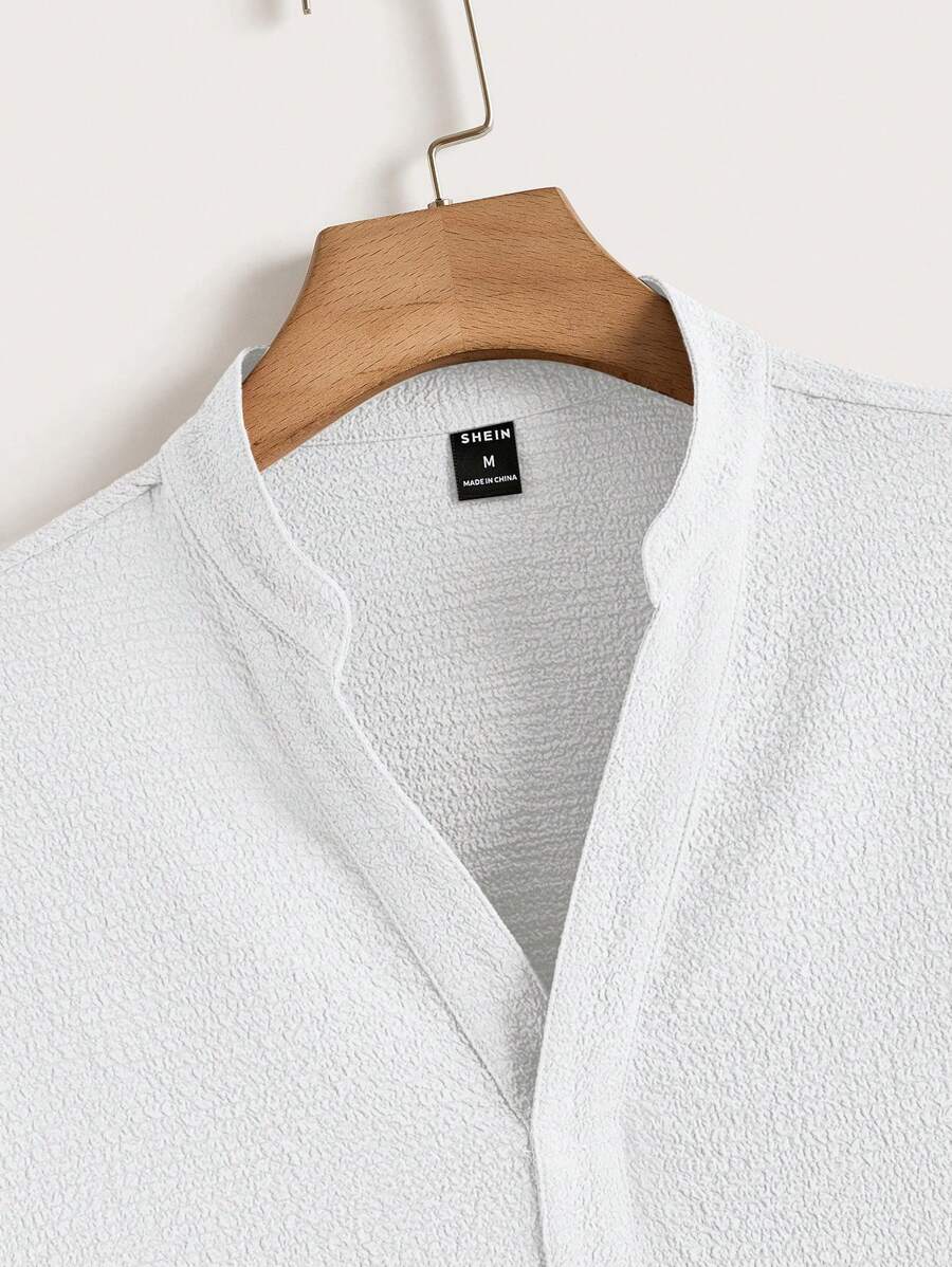 Men's Summer Set – Textured Top & Shorts