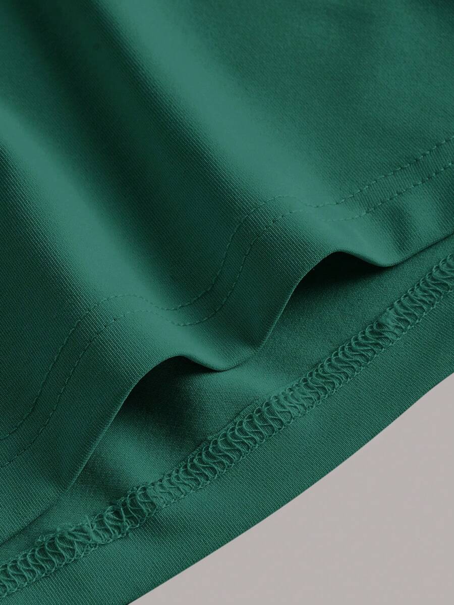 Summery plain tank dress with gathered waist