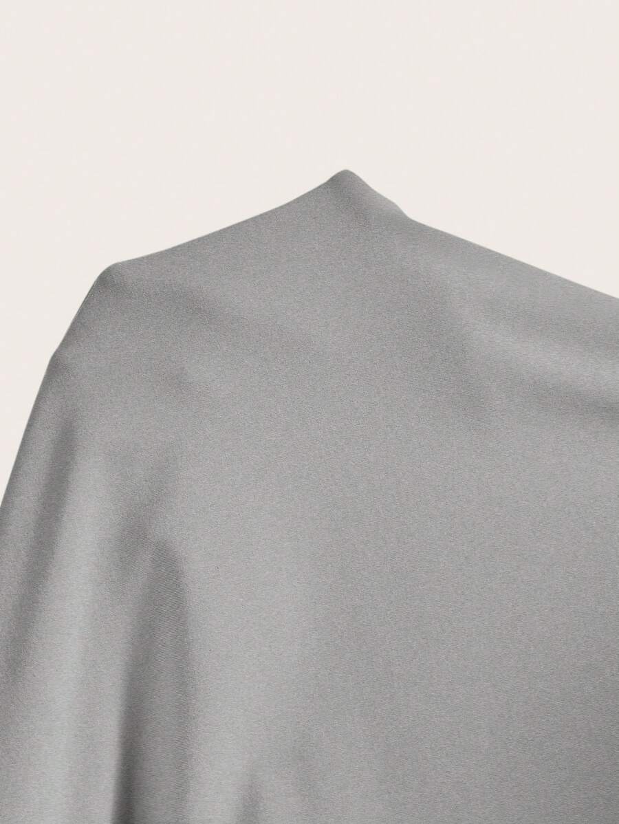 Summery plain tank dress with gathered waist