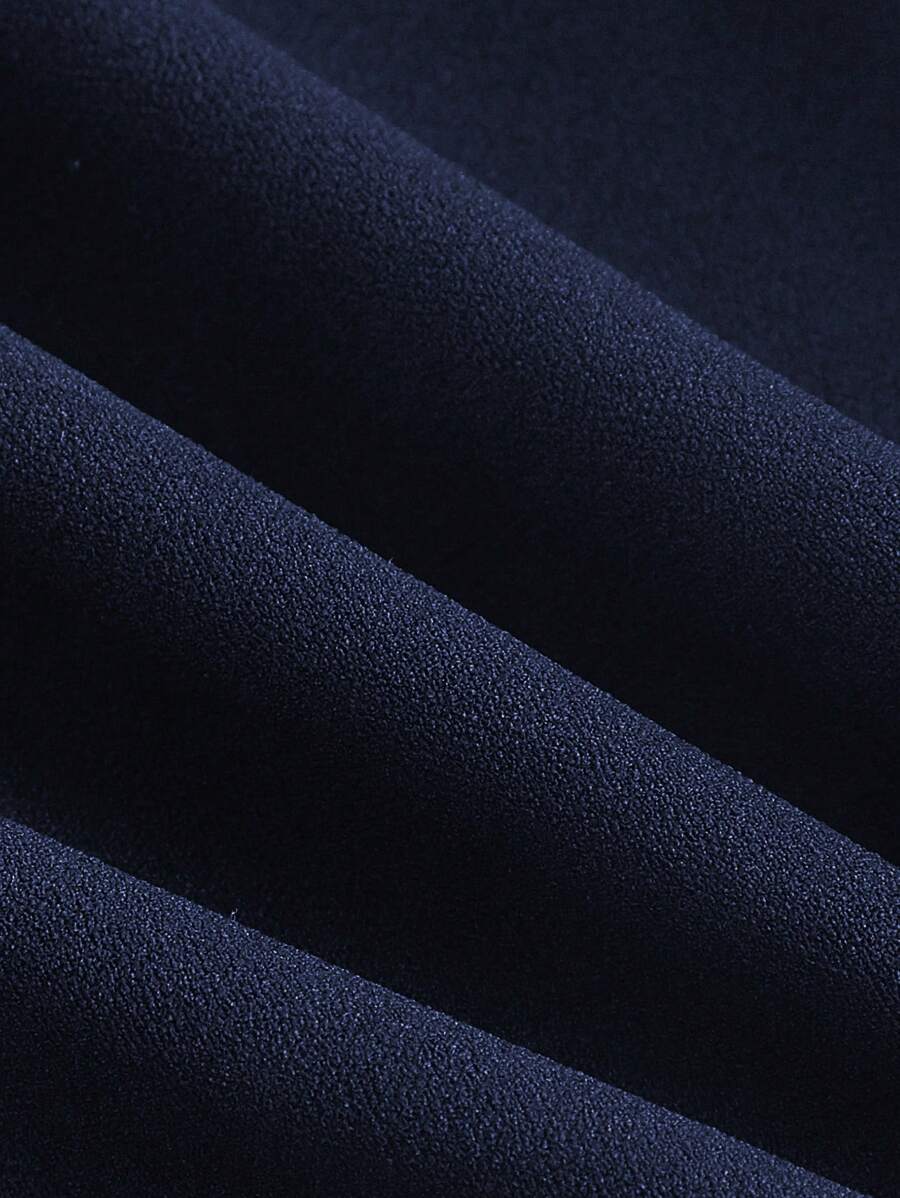 Women's Blue Suit – Buttoned Jacket and Trousers