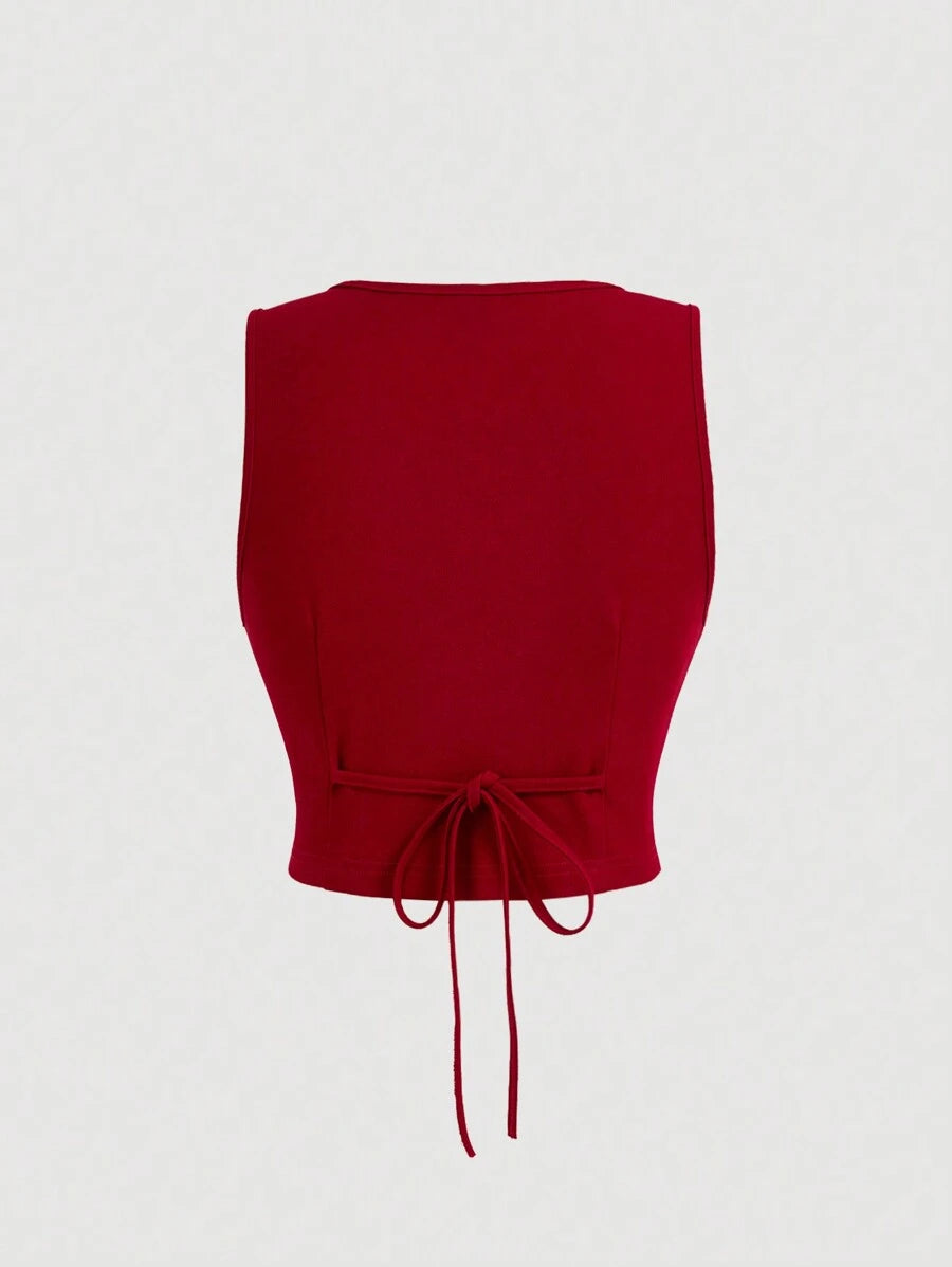 Women's Blue Suit – Buttoned Jacket and Trousers