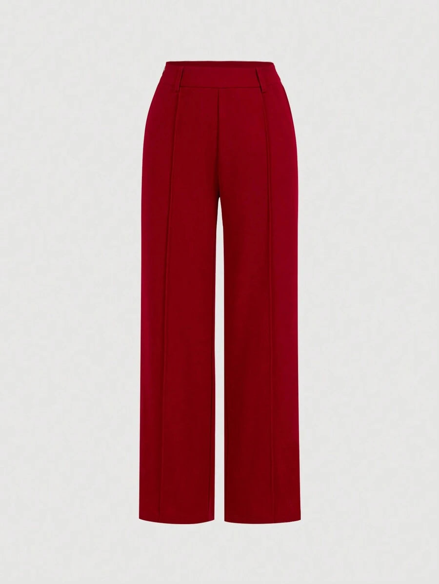 Women's Blue Suit – Buttoned Jacket and Trousers