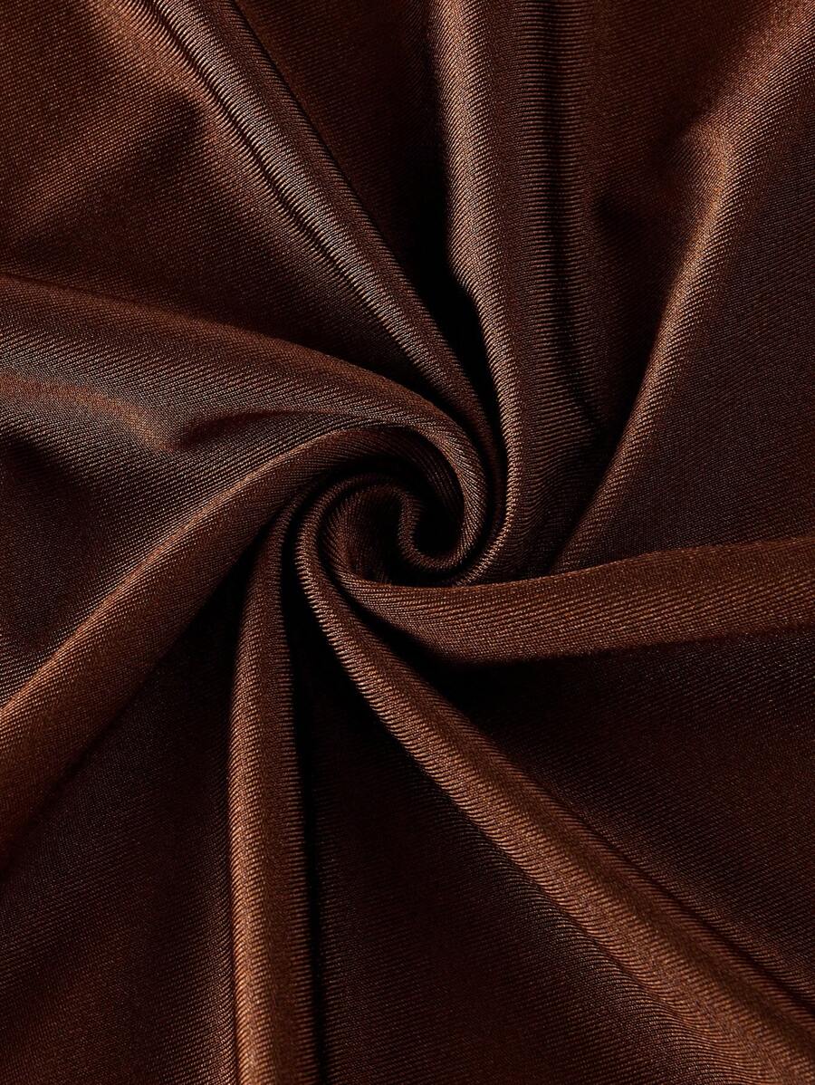 Elegant Solid Color Flared Cami Dress