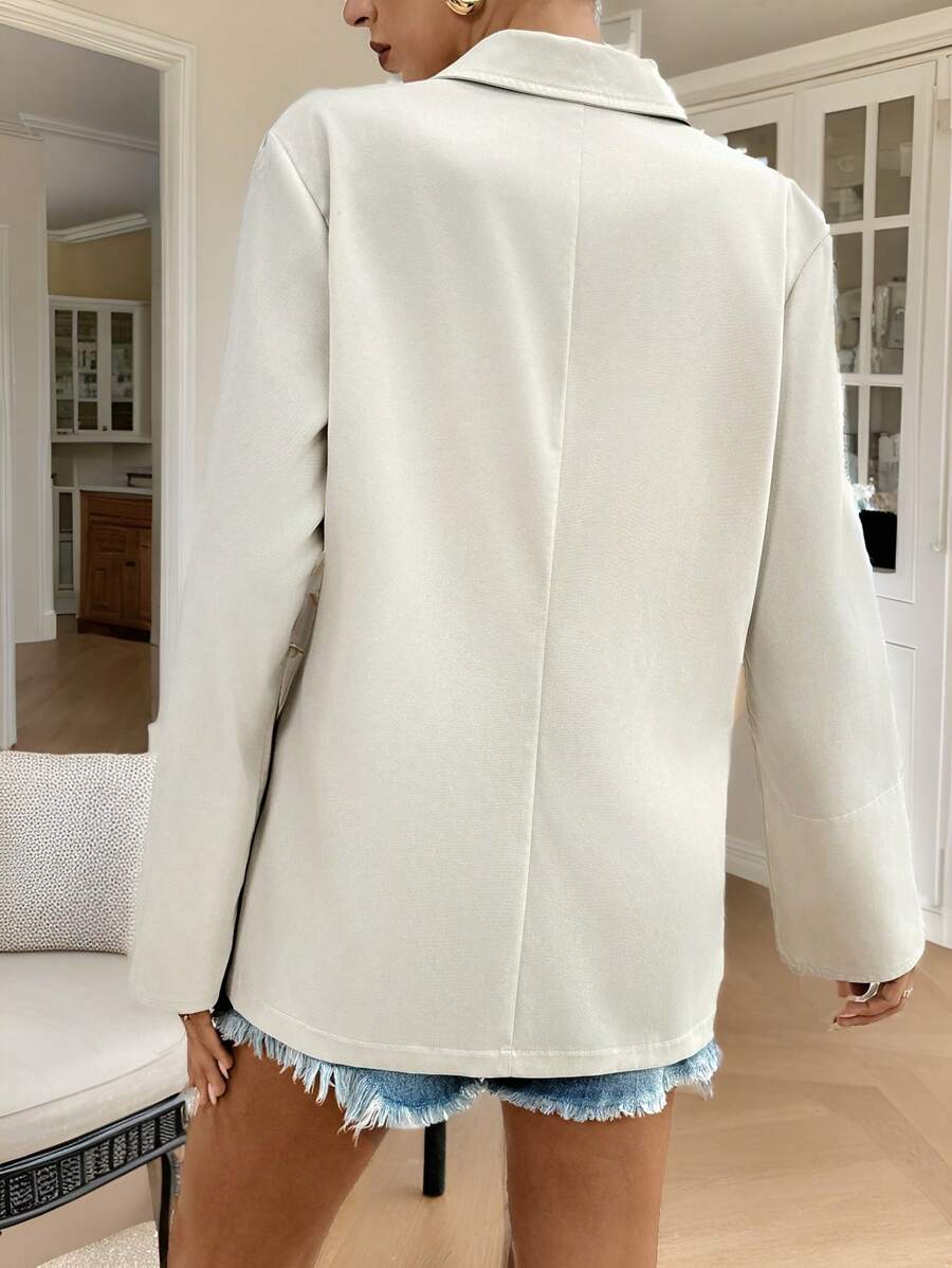 Women's Striped Blazer with Buttons & Chic Lapels - Limited Edition Autumn 2025