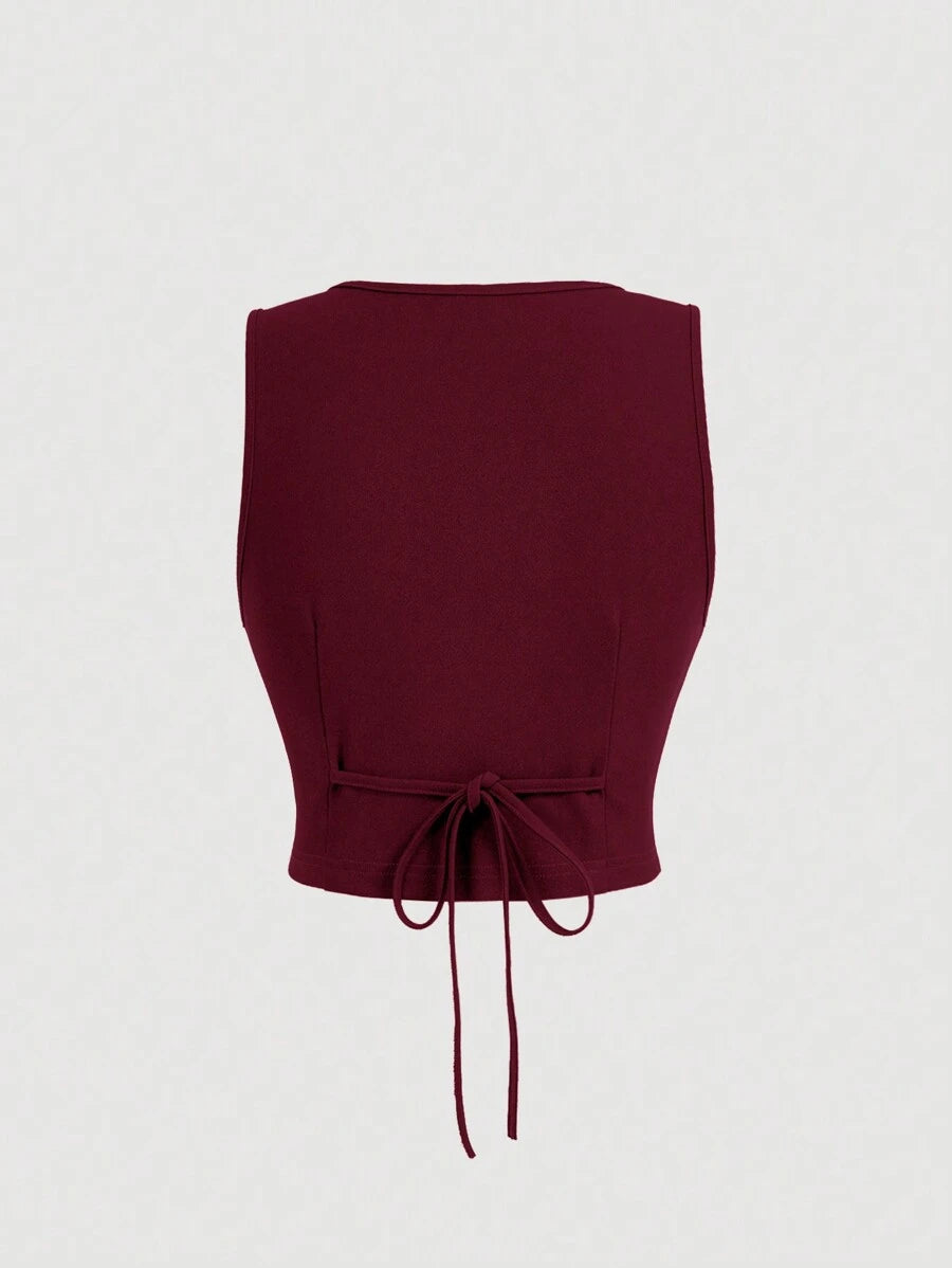 Women's Blue Suit – Buttoned Jacket and Trousers