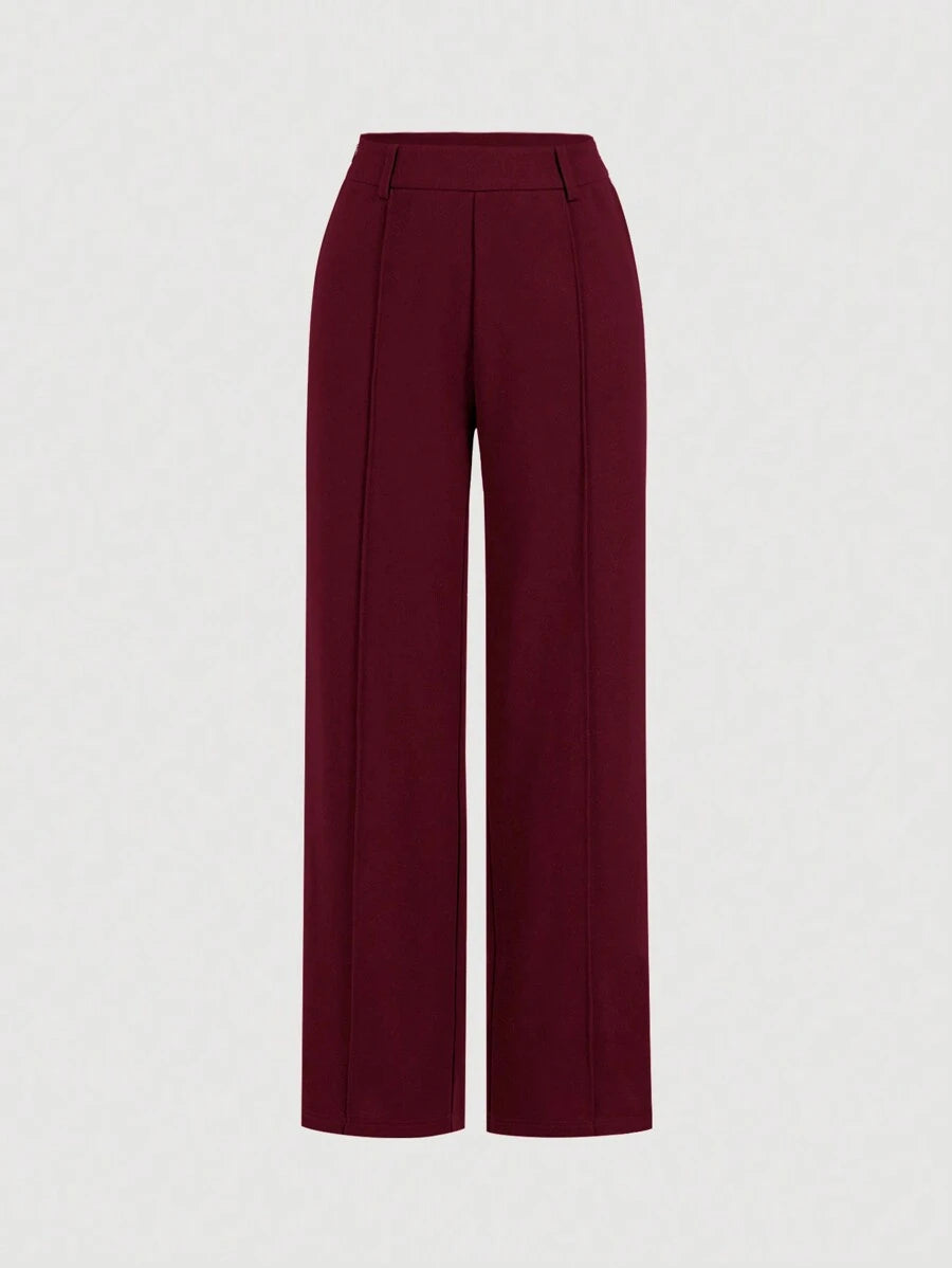 Women's Blue Suit – Buttoned Jacket and Trousers