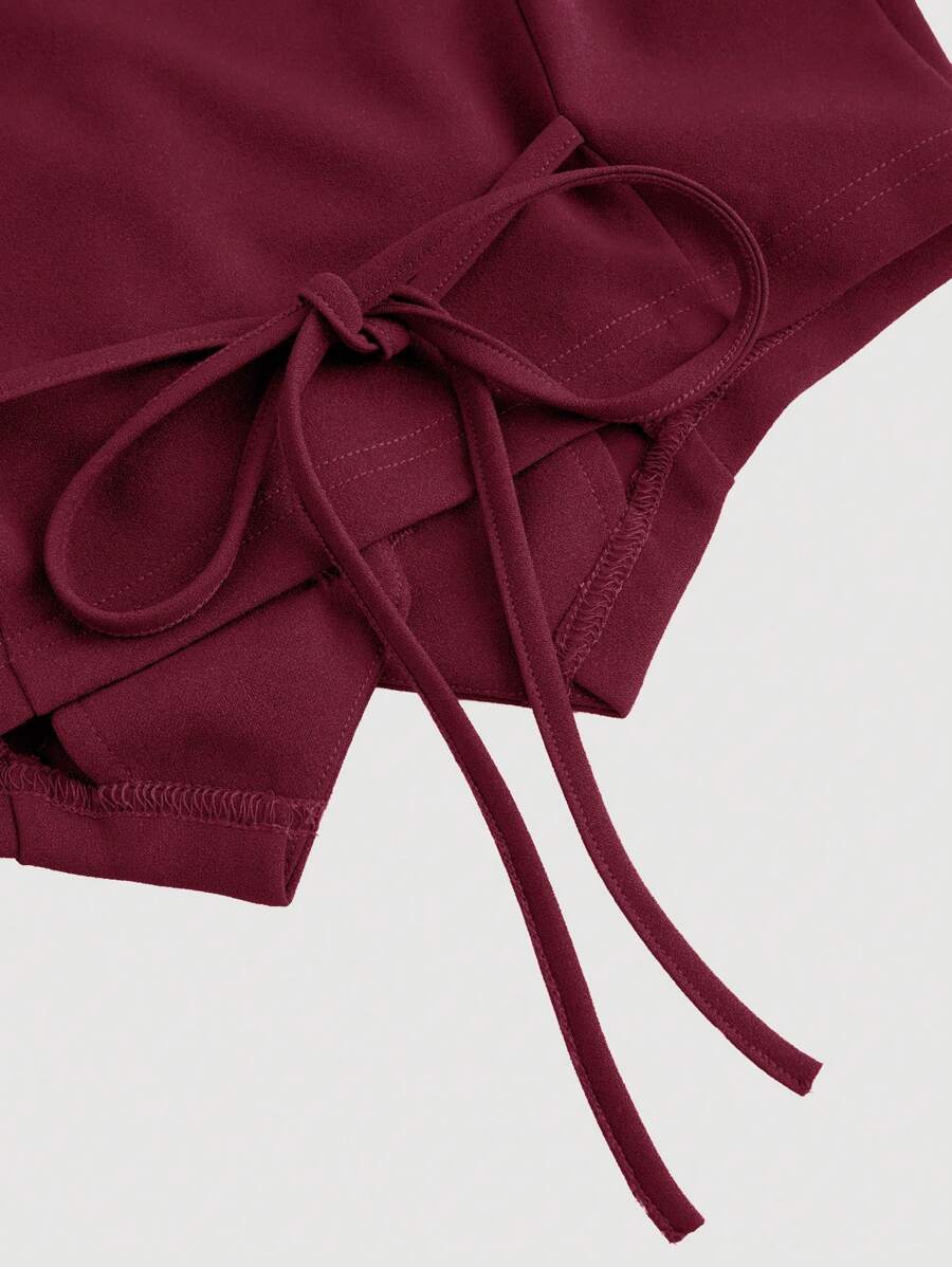 Women's Blue Suit – Buttoned Jacket and Trousers