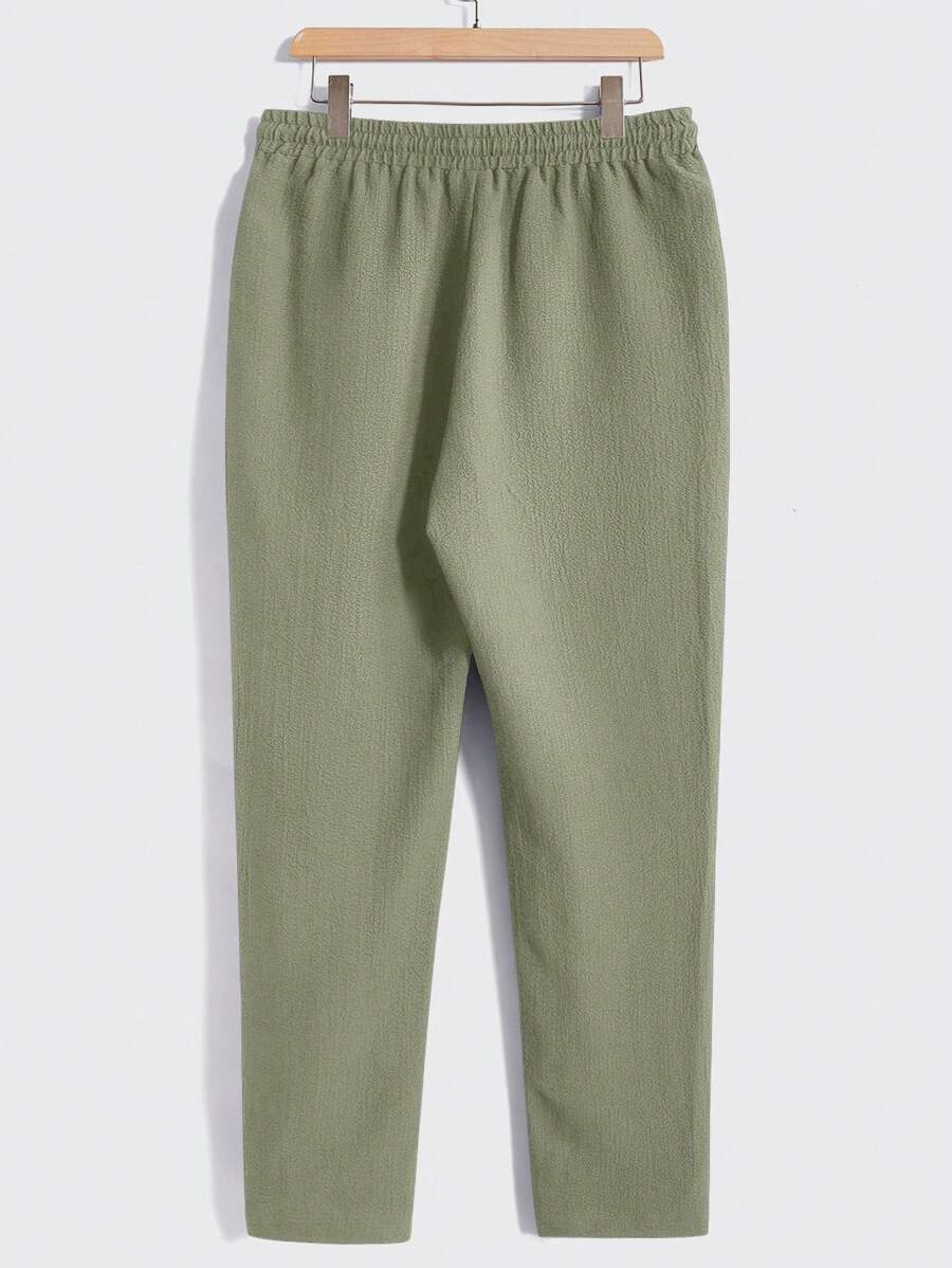 Men's Casual Set – Plain T-shirt and Pants