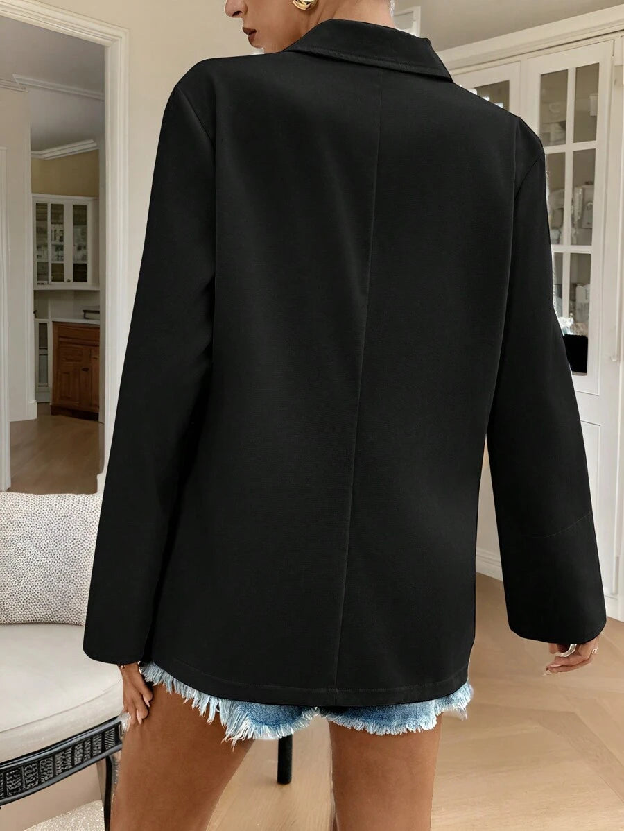 Women's Striped Blazer with Buttons & Chic Lapels - Limited Edition Autumn 2025