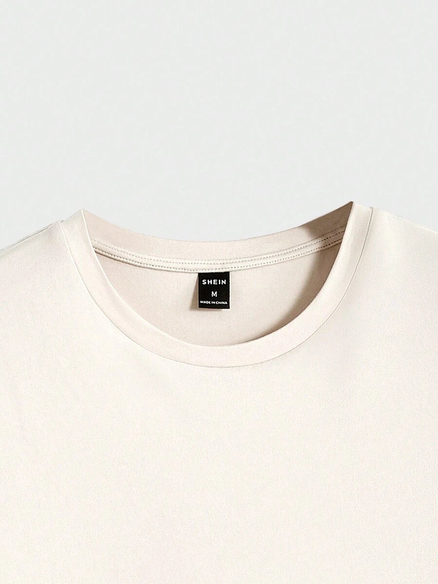 Men's Casual Short Sleeve Knitted T-Shirt