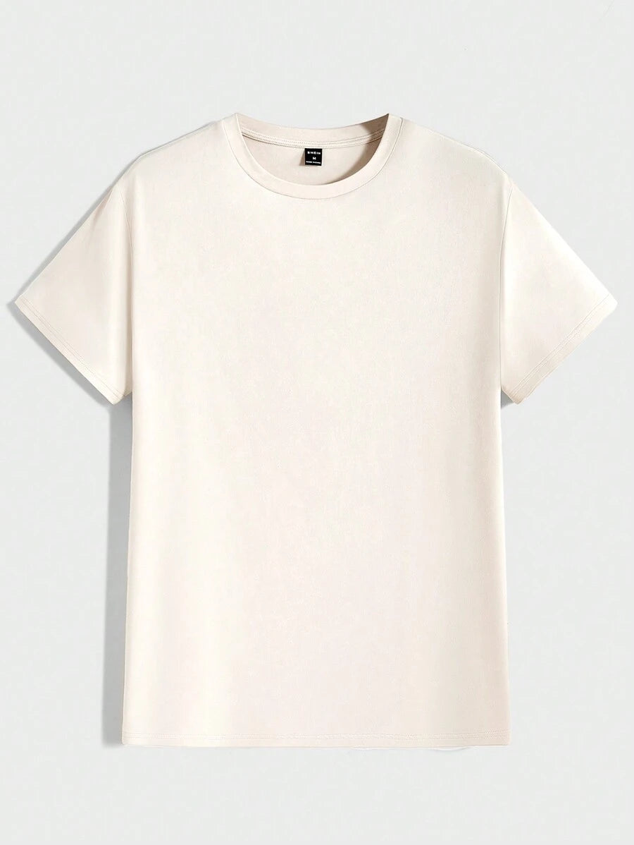 Men's Casual Short Sleeve Knitted T-Shirt