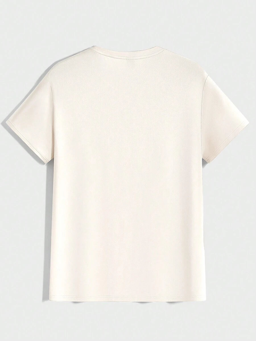 Men's Casual Short Sleeve Knitted T-Shirt