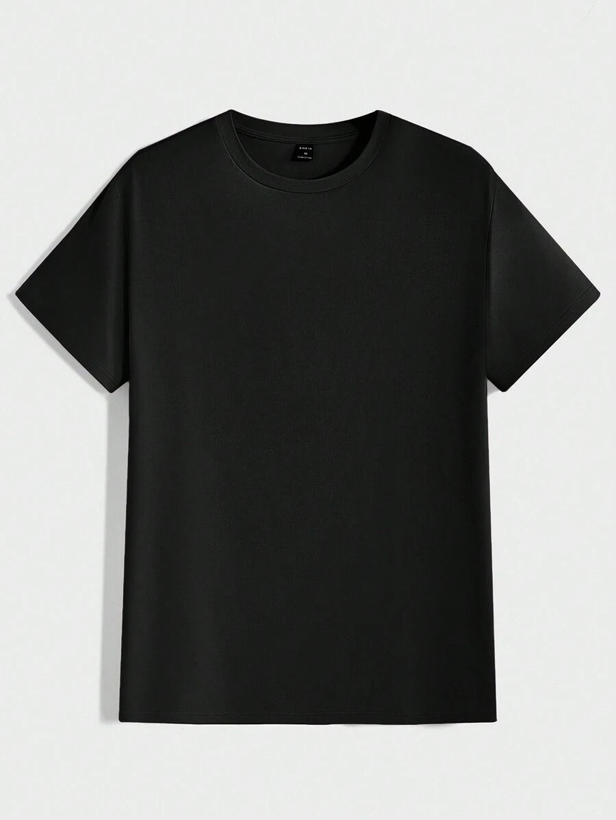 Men's Casual Short Sleeve Knitted T-Shirt