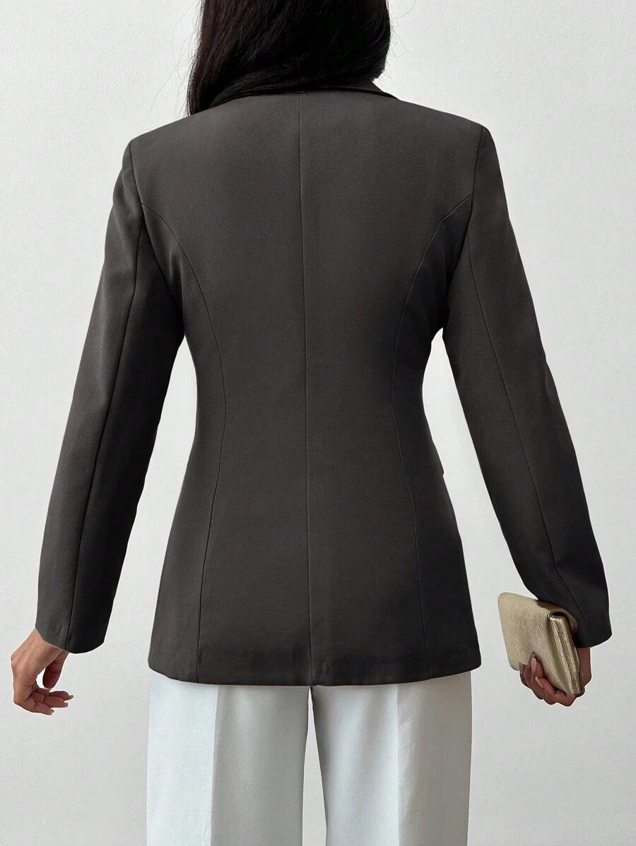 Women's Blazer with Notched Collar and Single Button - Limited Edition Autumn 2025