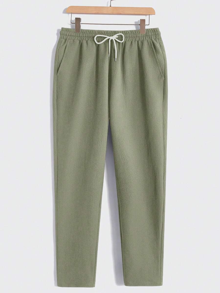 Men's Casual Set – Plain T-shirt and Pants