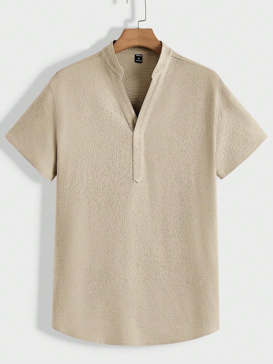 Men's Summer Set – Textured Top & Shorts