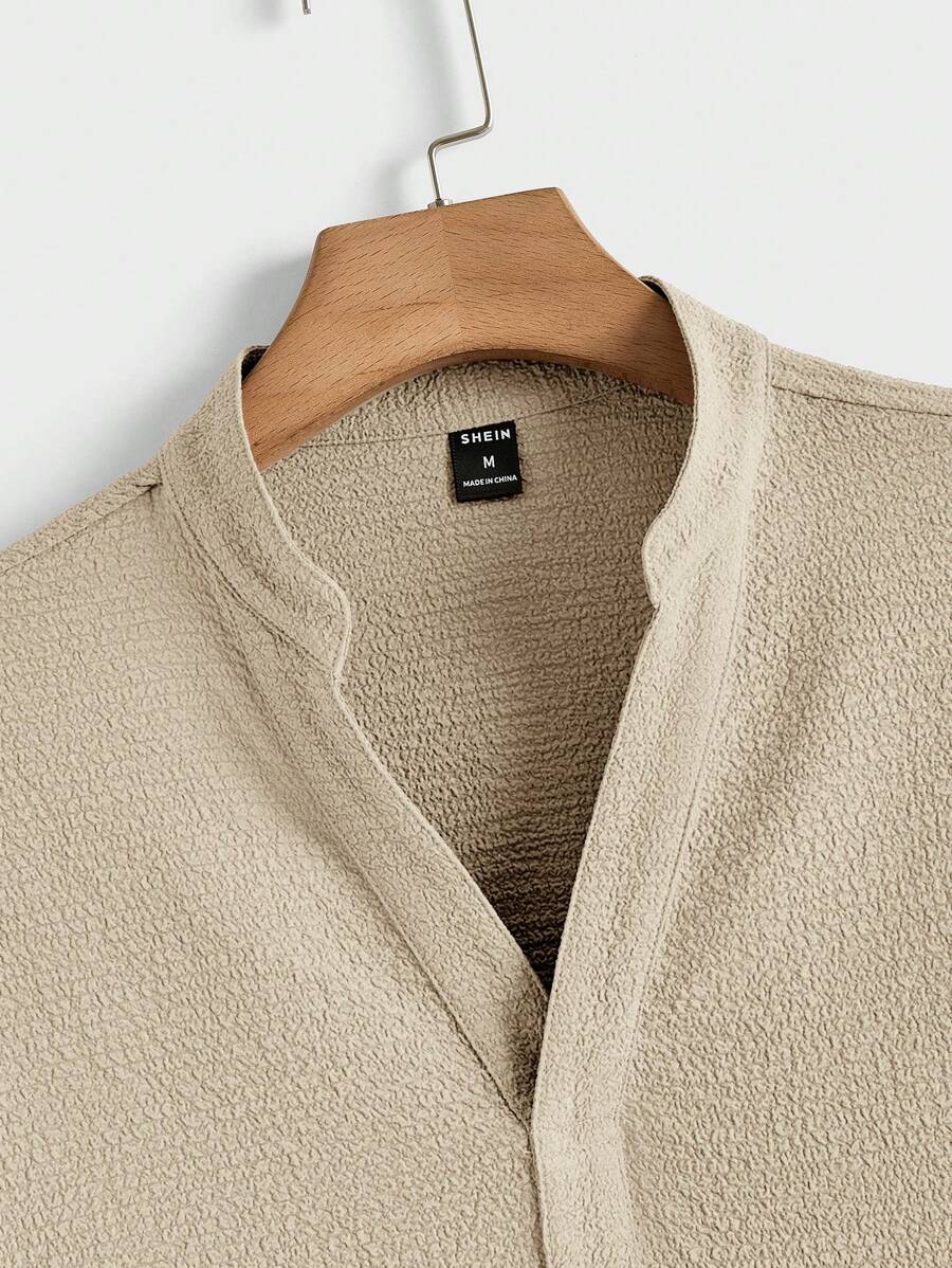 Men's Summer Set – Textured Top & Shorts