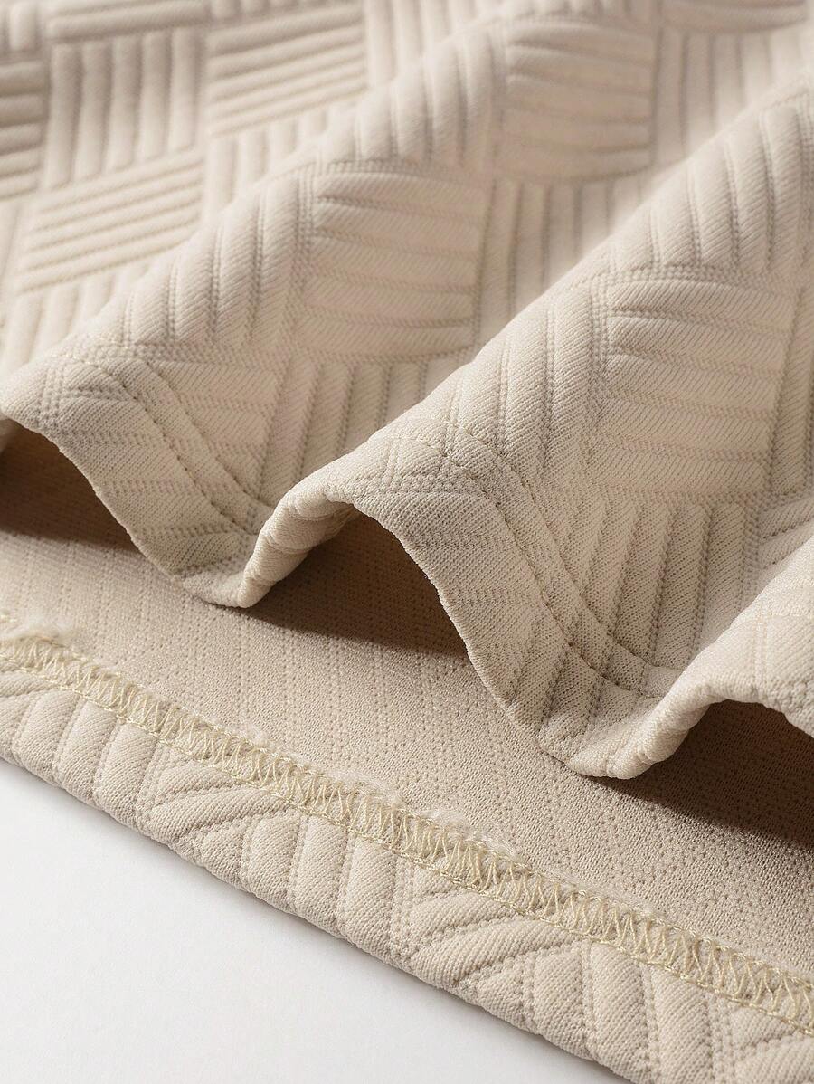 Men's Casual Plain Long Sleeve Polo Shirt