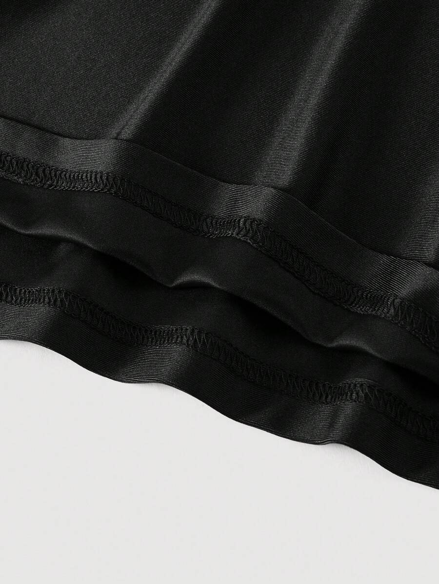 Elegant Solid Color Flared Cami Dress