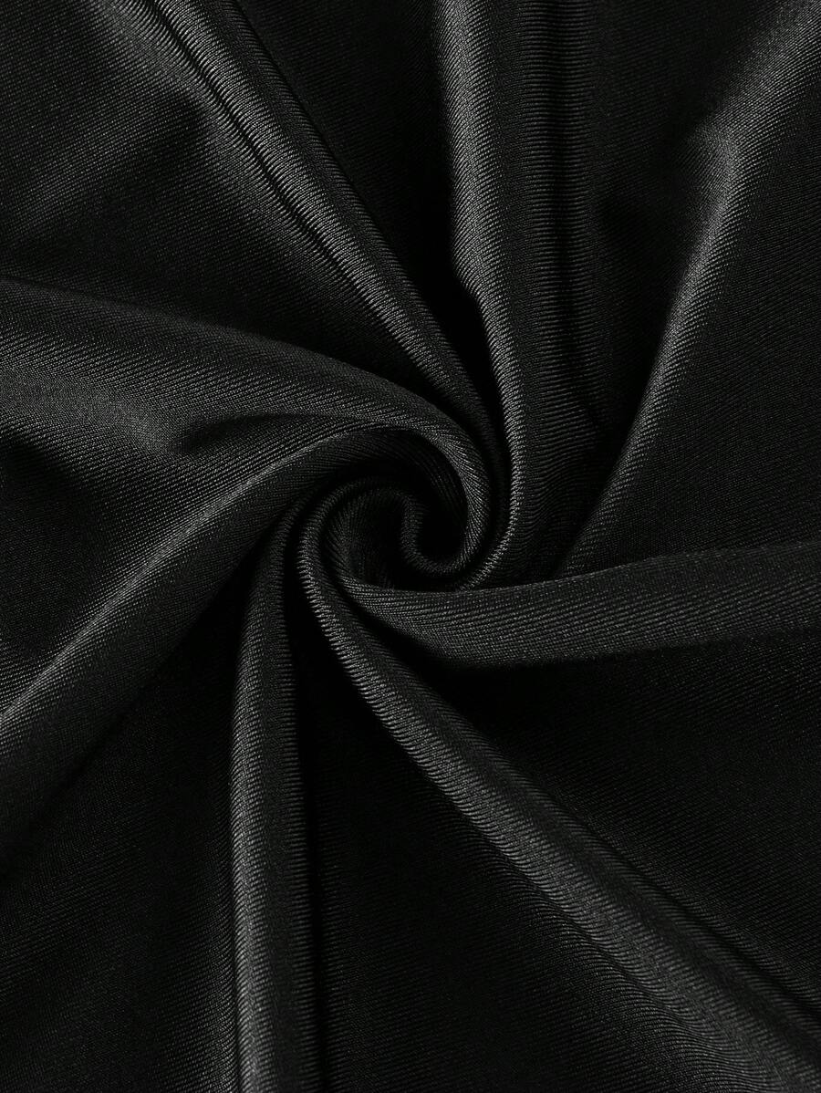 Elegant Solid Color Flared Cami Dress