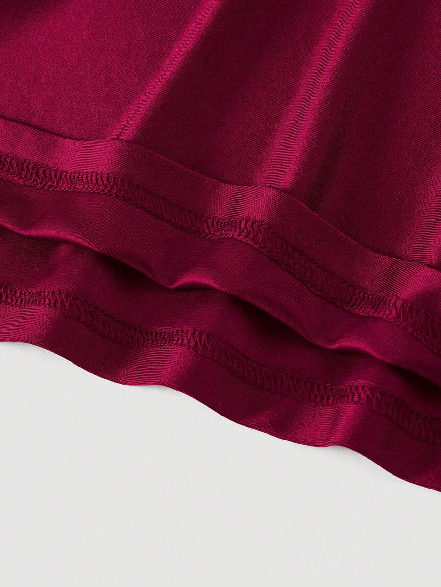 Elegant Solid Color Flared Cami Dress