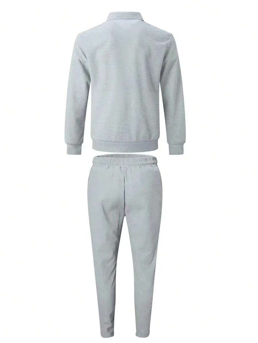 Men's Casual Plain 2 Piece Suit