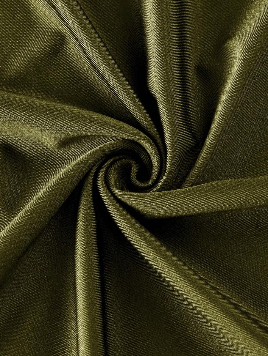 Elegant Solid Color Flared Cami Dress